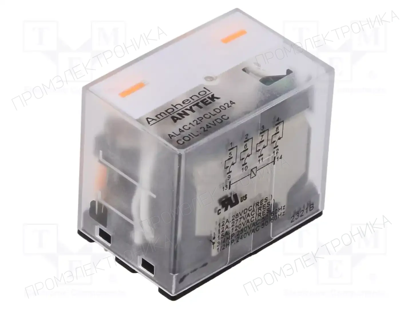 AMPHENOL ANYTEK AL4C12PCLD02400G — Реле электромагн. промышленные