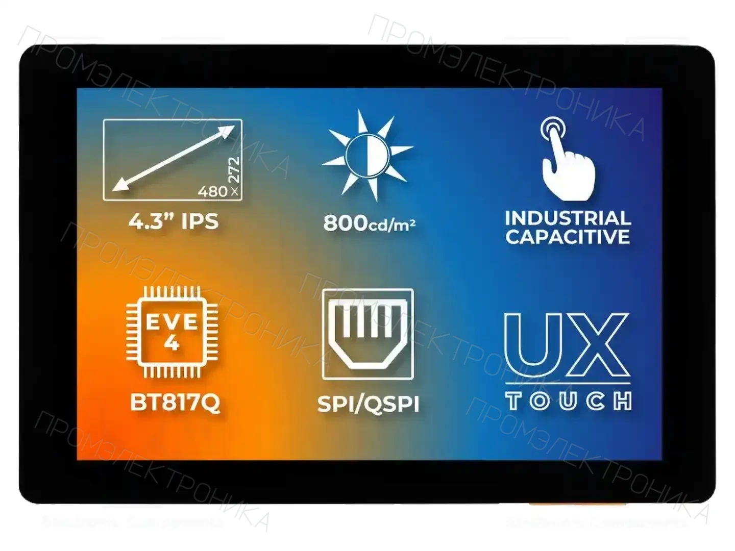 Riverdi SM-RVT43HLBNWC00 — Интеллигентные дисплеи