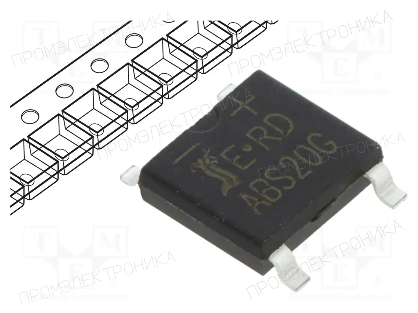 DIOTEC SEMICONDUCTOR ABS20G — Однофазные мосты диодные SMD/THT