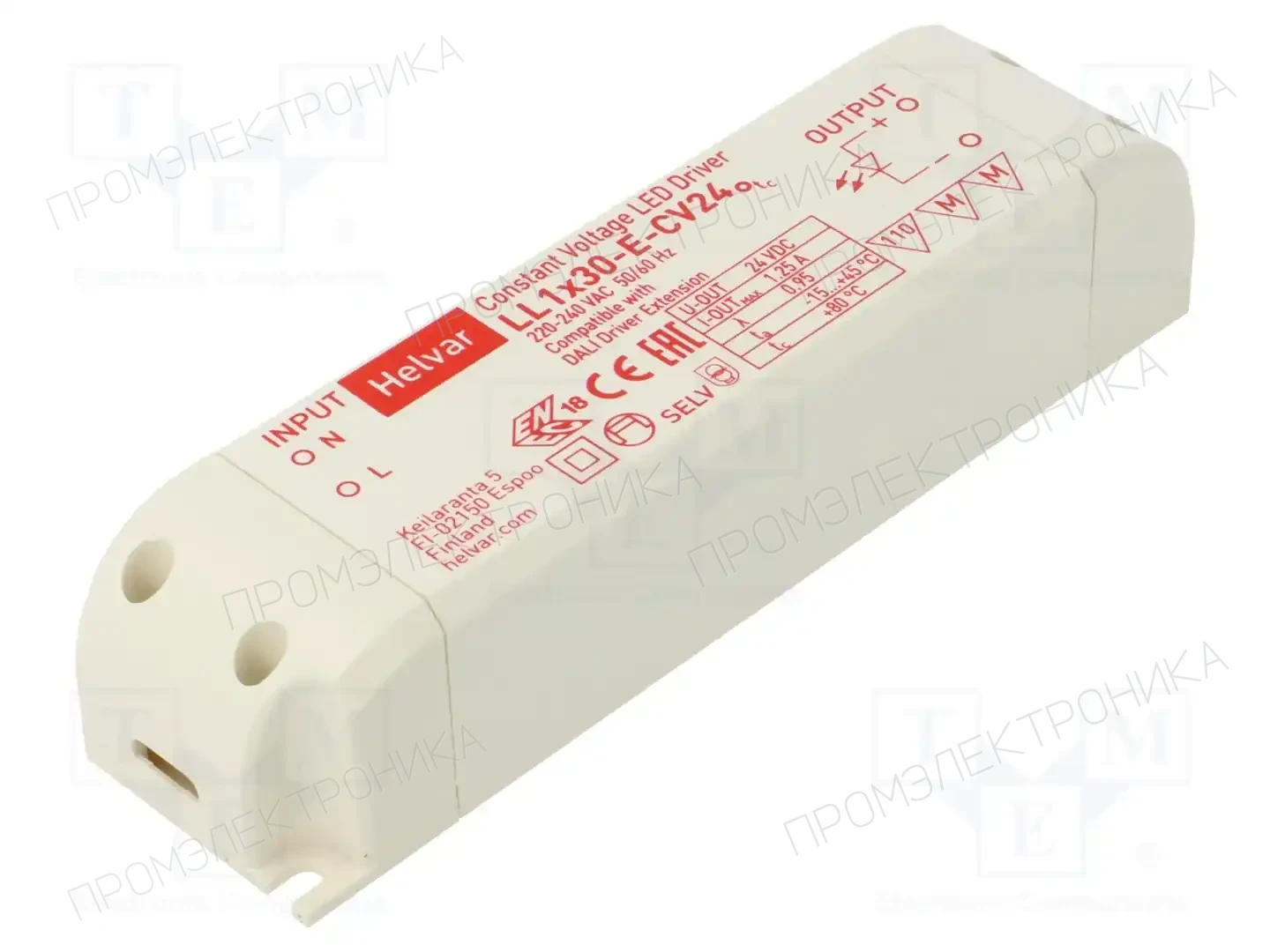 HELVAR LL 1X30-E-CV24 — Блоки питания для LED