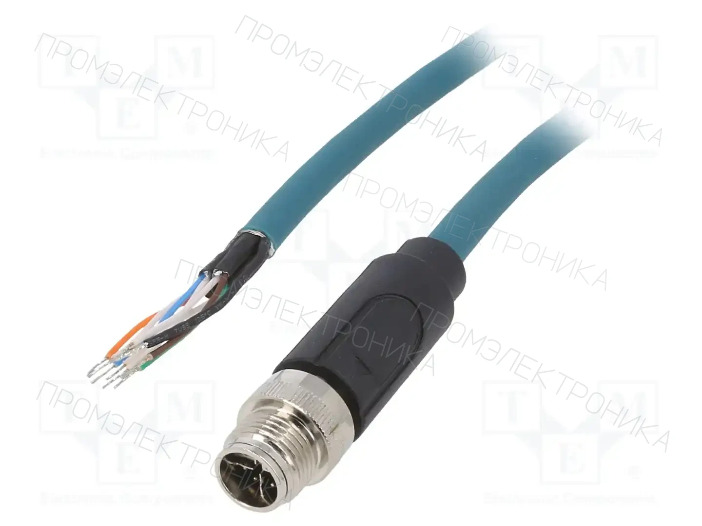 BULGIN PXPTPU12FIM08XCL020PU — Соединения M12 с проводом