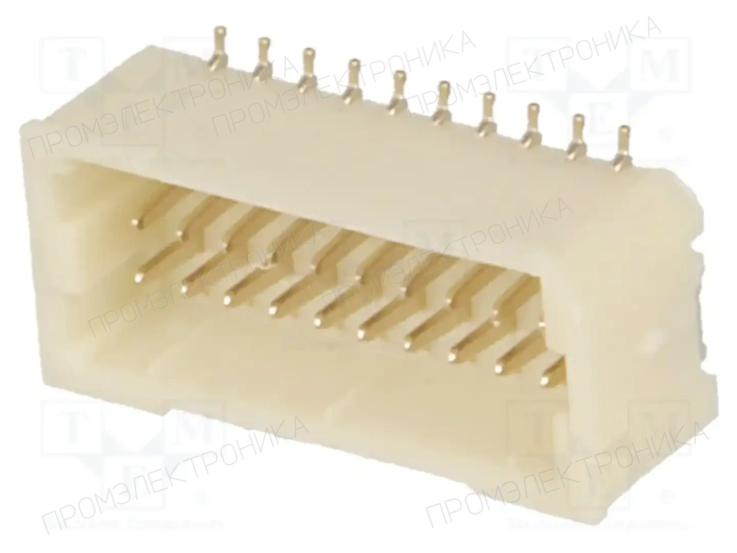 JOINT TECH A1001WV-S-2X10P — Разъeмы сигнальные растр 1,00мм