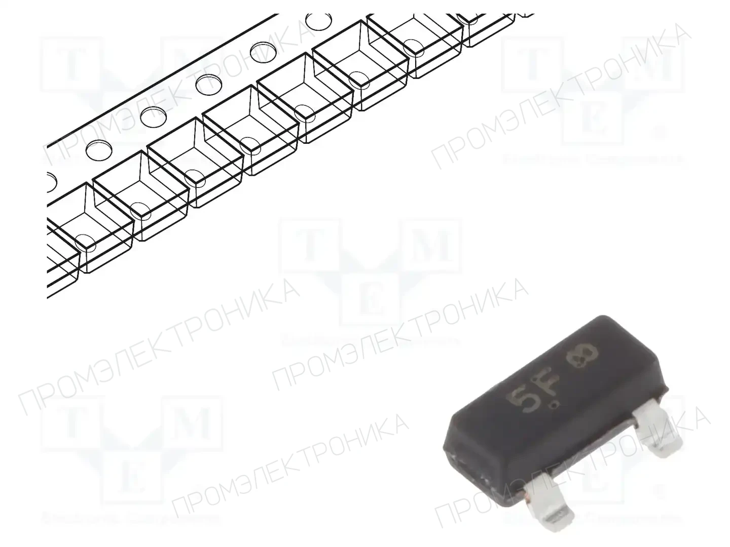 onsemi BC808-25LT1G — Транзисторы PNP SMD