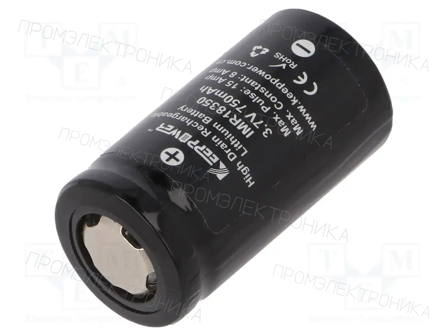 KEEPPOWER IMR18350 750MAH LI-ION — Аккумуляторы