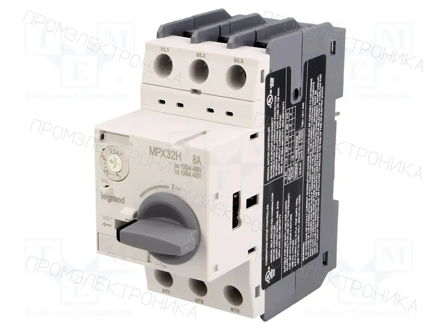 LEGRAND MPX3 32H 5-8A — Выключатели двигательные