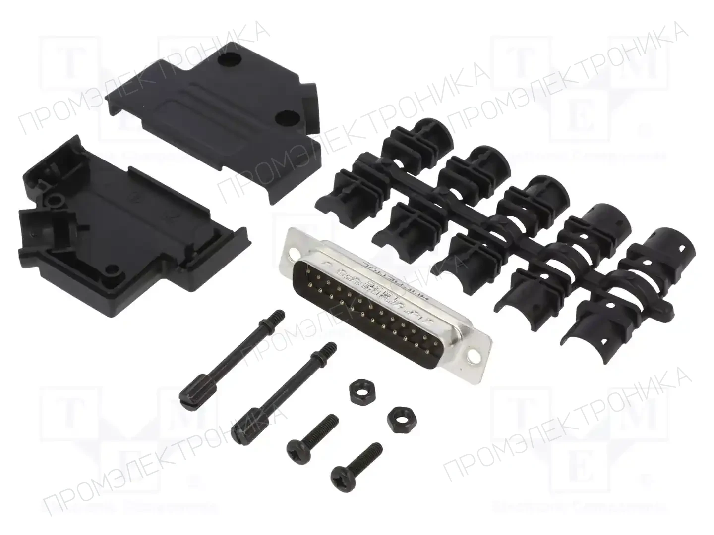 AMPHENOL COMMUNICATIONS SOLUTIONS L17DTPK-P-25+L717SDB25P — Комплектные штекеры D-Sub