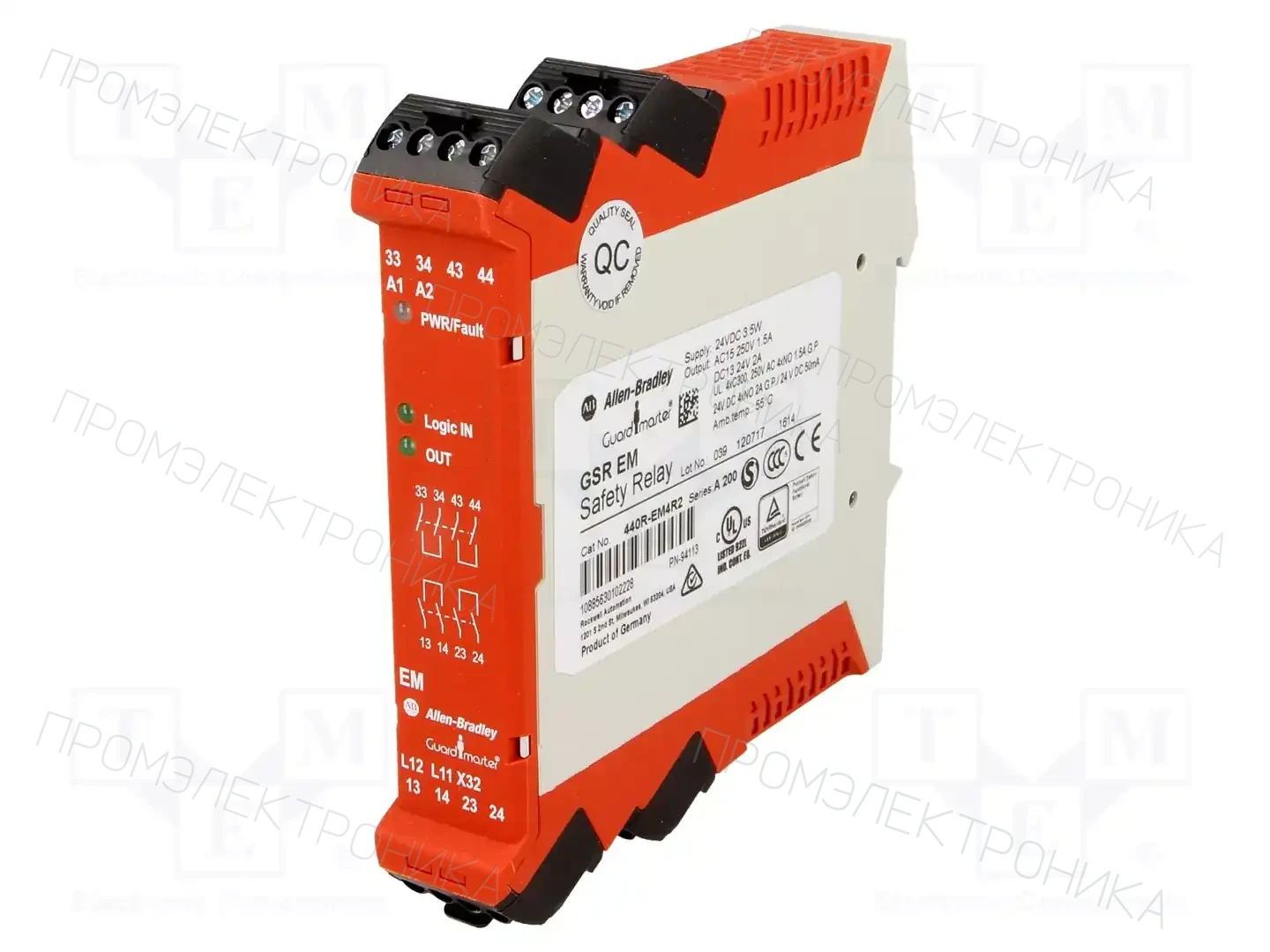 Allen Bradley Guardmaster 440R-EM4R2 — Выключат. безопасности - мод. управления