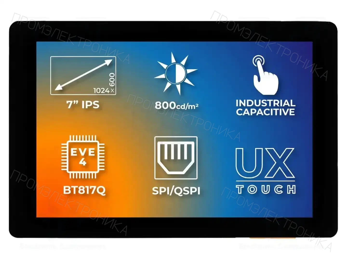 Riverdi SM-RVT70HSBNWC00 — Интеллигентные дисплеи