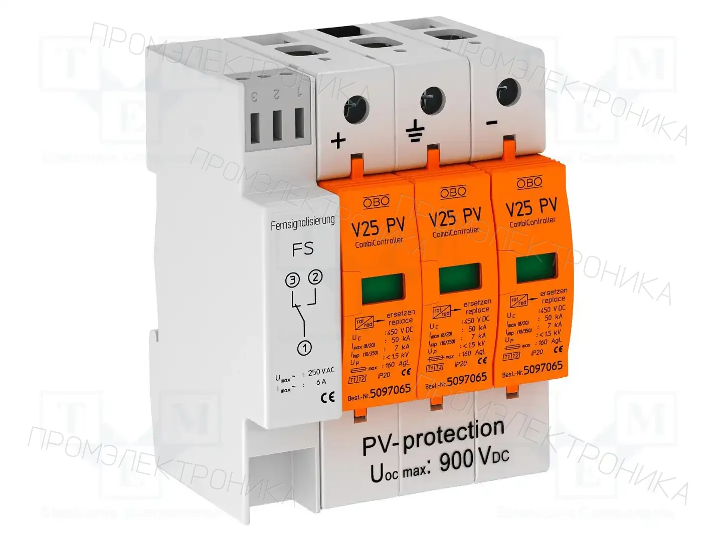 OBO BETTERMANN V25-B+C 3PHFS900 — Ограничители перенапряжения