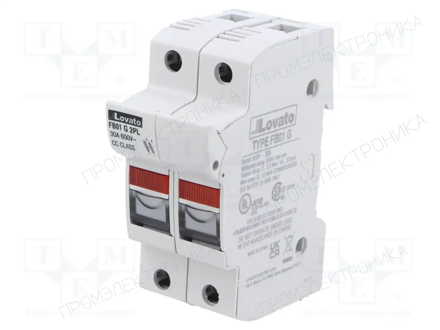 LOVATO ELECTRIC FB01G2PL — Гнезда предохранительные на DIN-рейку