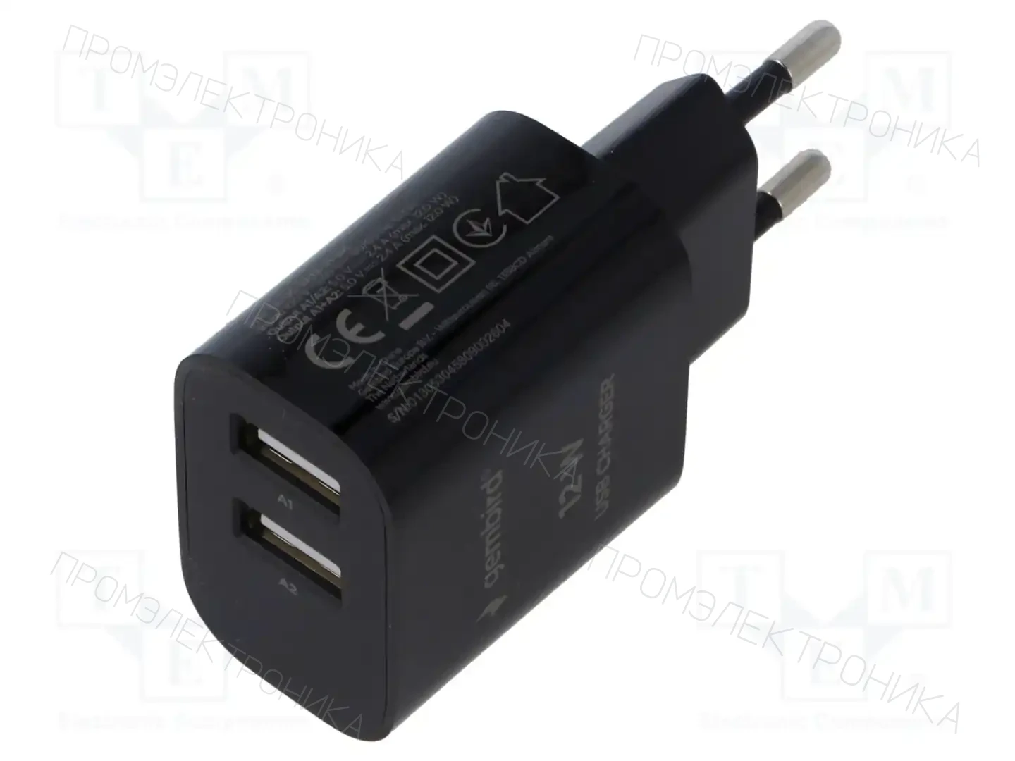 GEMBIRD TA-UC-2A12-01-BK — Штекерные блоки питания
