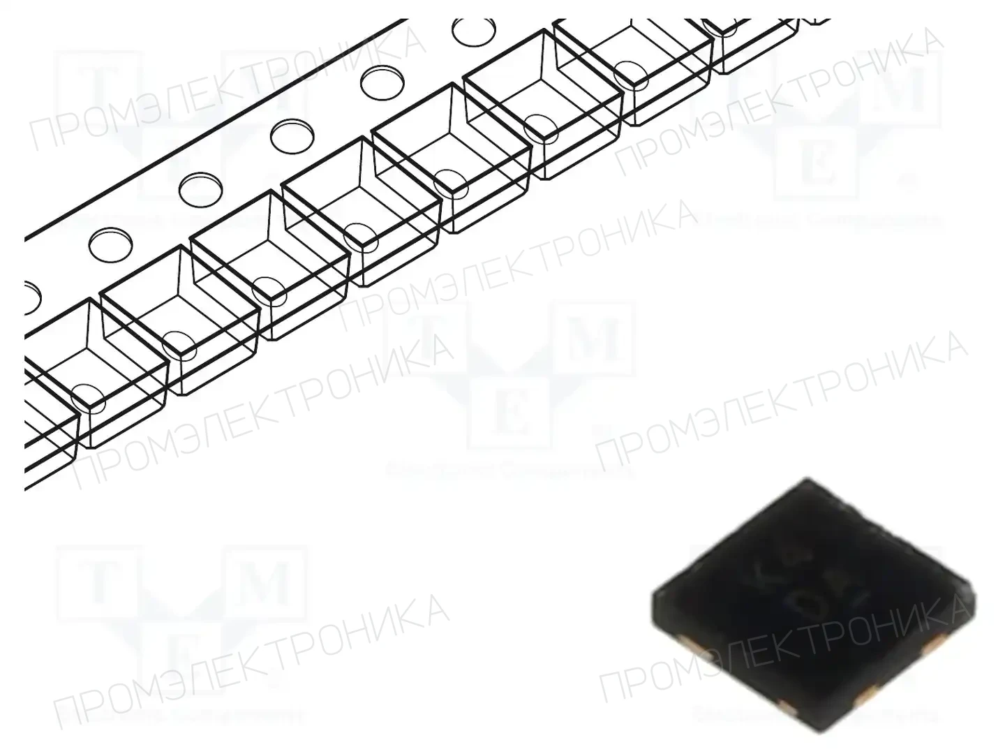 DIODES INCORPORATED SBR05M100BLP-7 — Однофазные мосты диодные SMD/THT