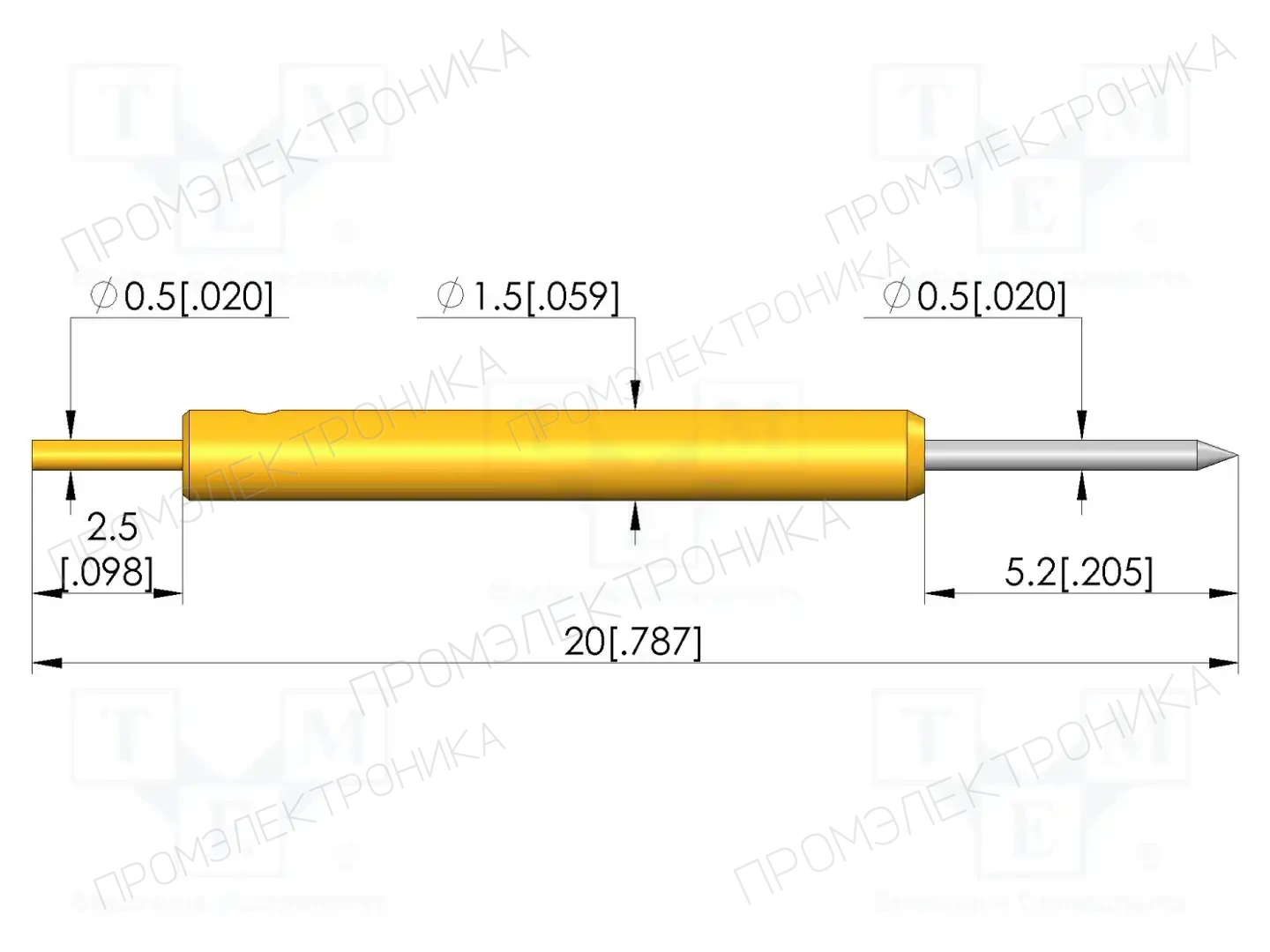 INGUN GKS-941 301 050 R 0800 1 — Измерительные щупы