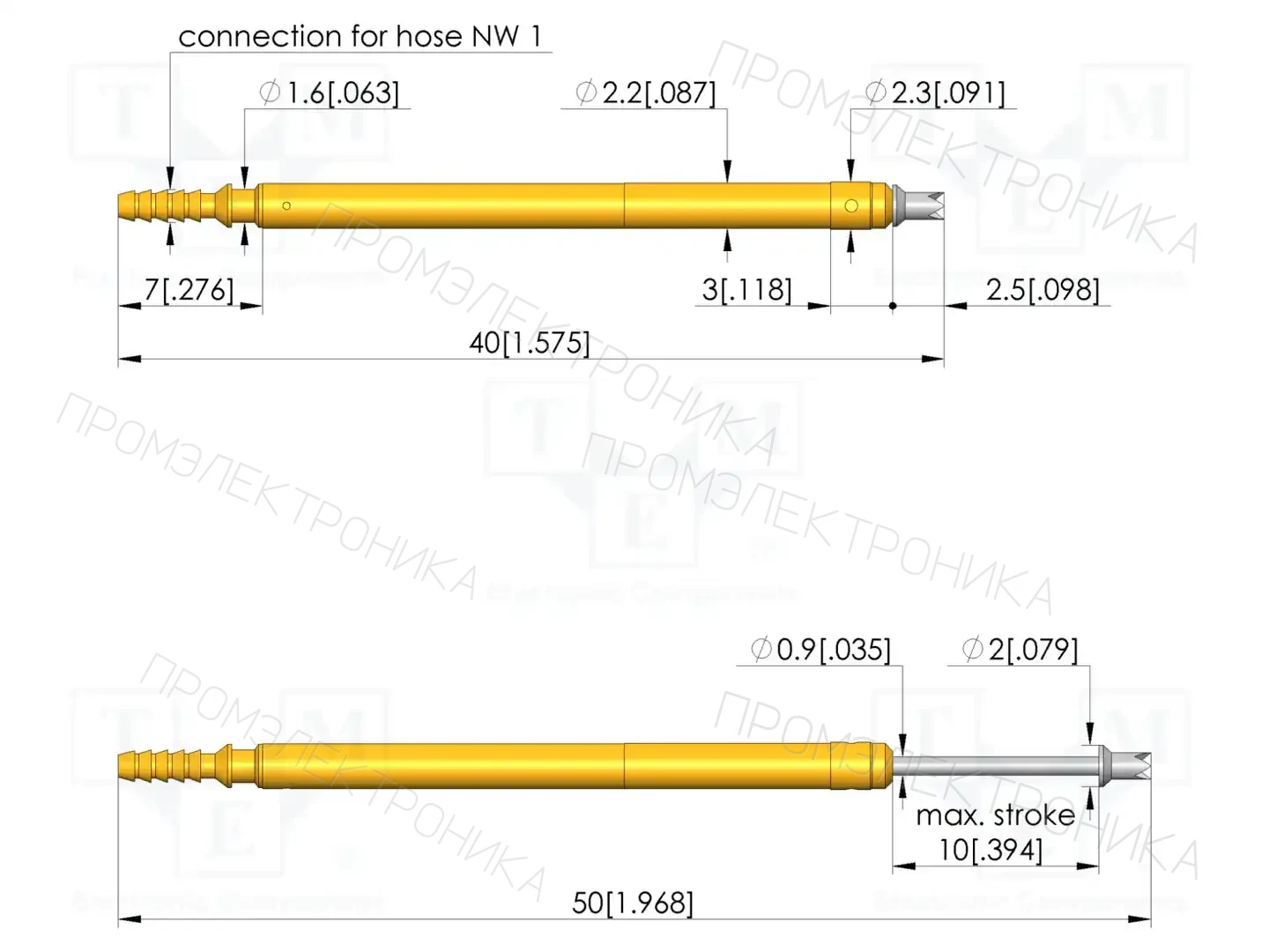 INGUN PKS-220 204 130 R 0802 A — Измерительные щупы