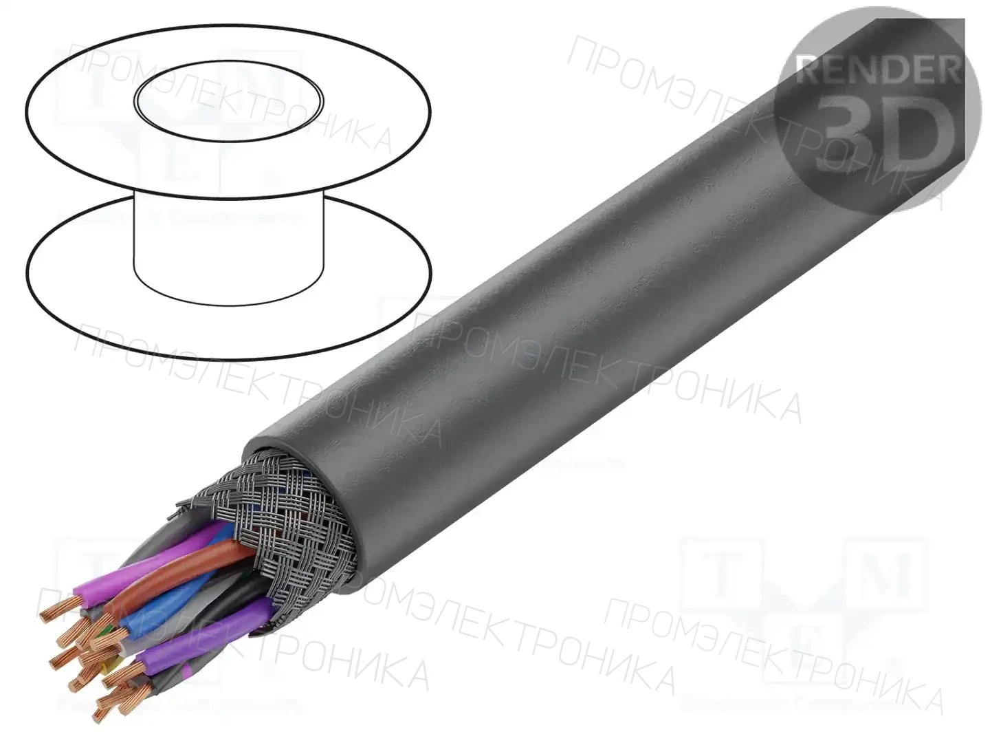 IGUS CF211.PUR.03.06.02 — Провода для направляющих- экранированные