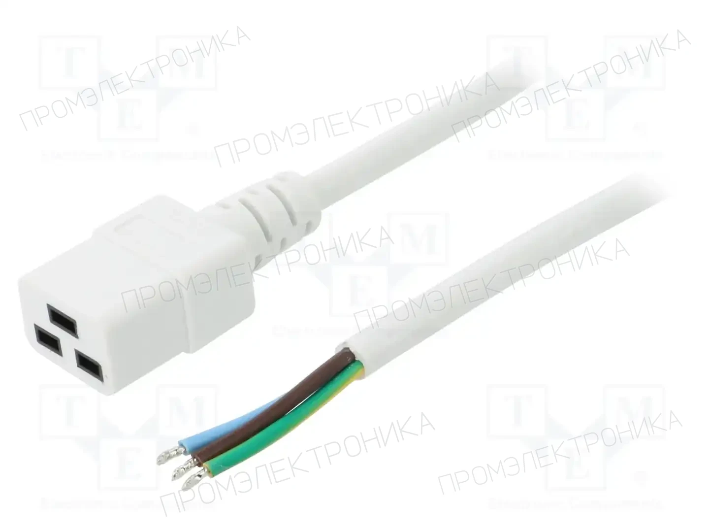 LIAN DUNG LT-549 H05VV-F 3X1.5 WHT 1.5M END R — Кабели питания компьютерные и универс