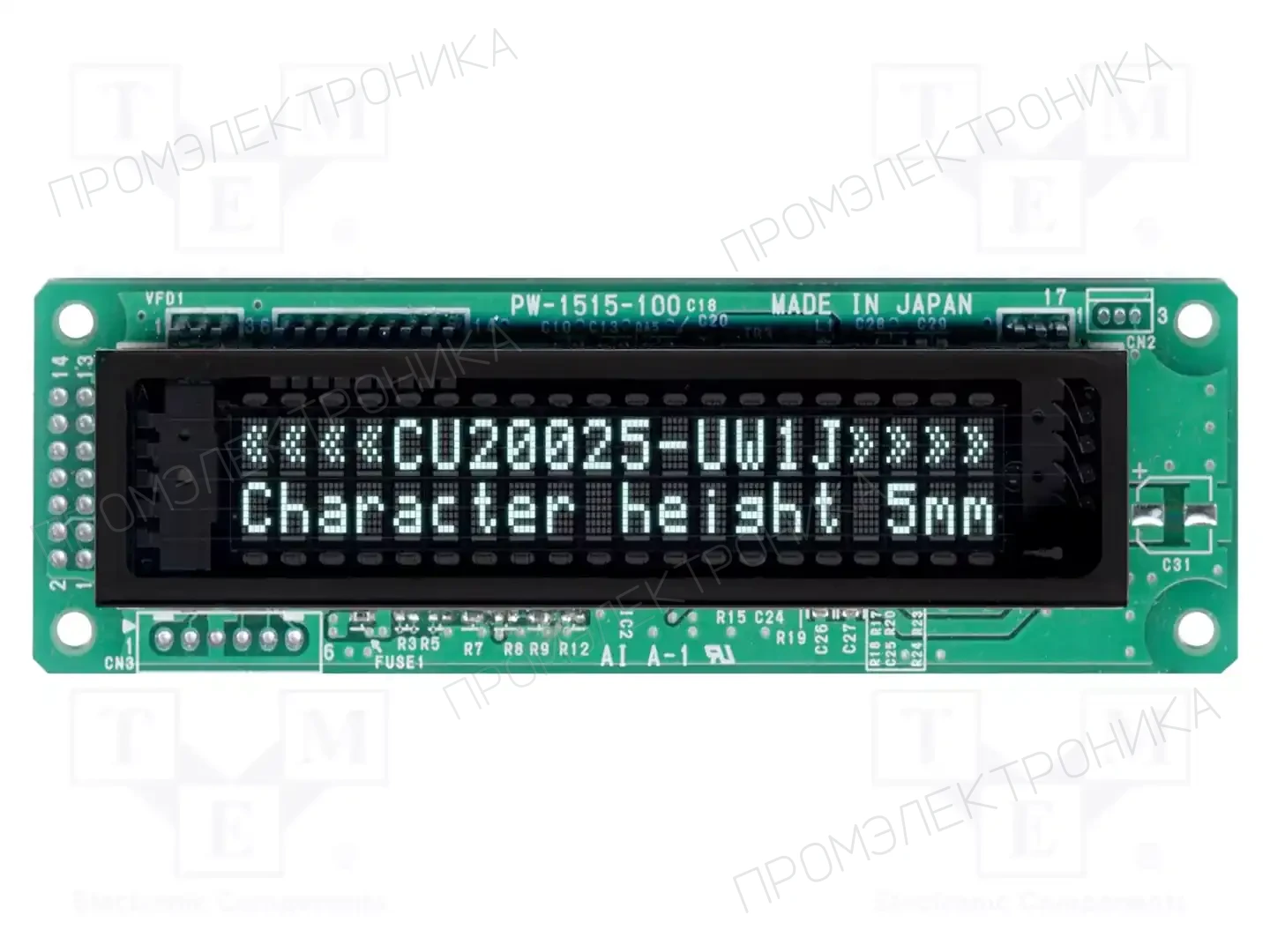 NORITAKE Itron CU20025-UW1J — Дисплеи VFD