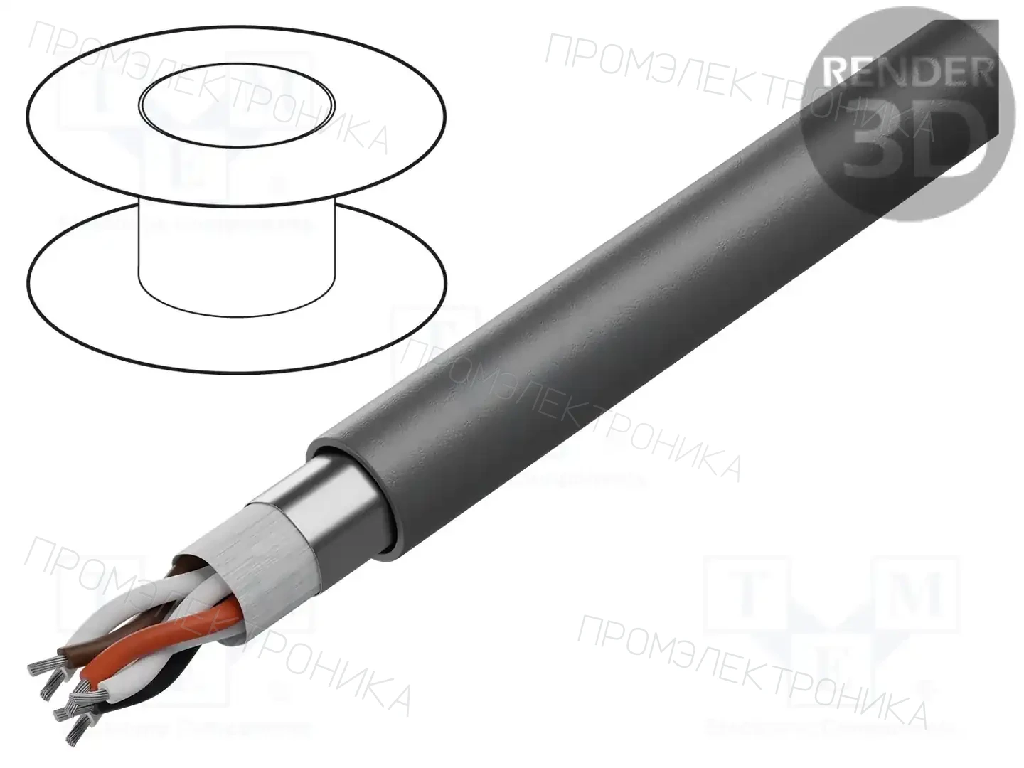 ALPHA WIRE 78183 SL001 — Провода многожильные экранированные