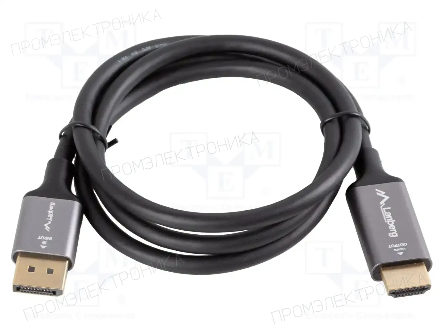 LANBERG CA-DPHD-20CU-0010-BK — Кабели и адаптеры HDMI, DVI, DisplayPort