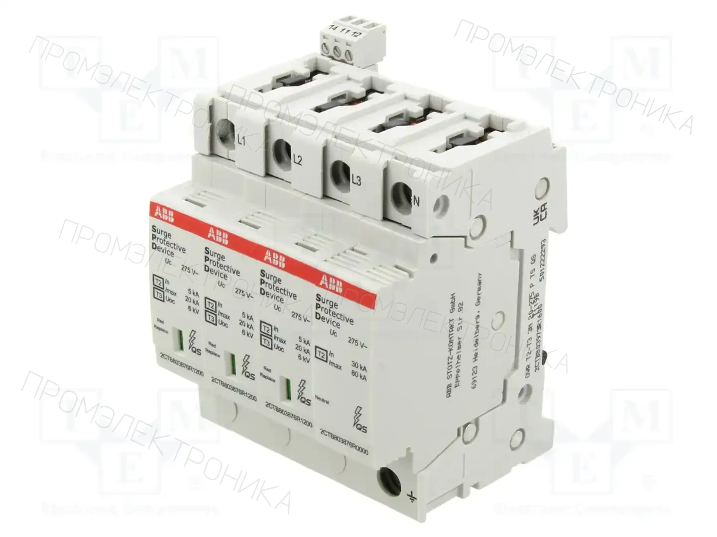 ABB OVR T2-T3 3N 20-275 P TS QS — Ограничители перенапряжения