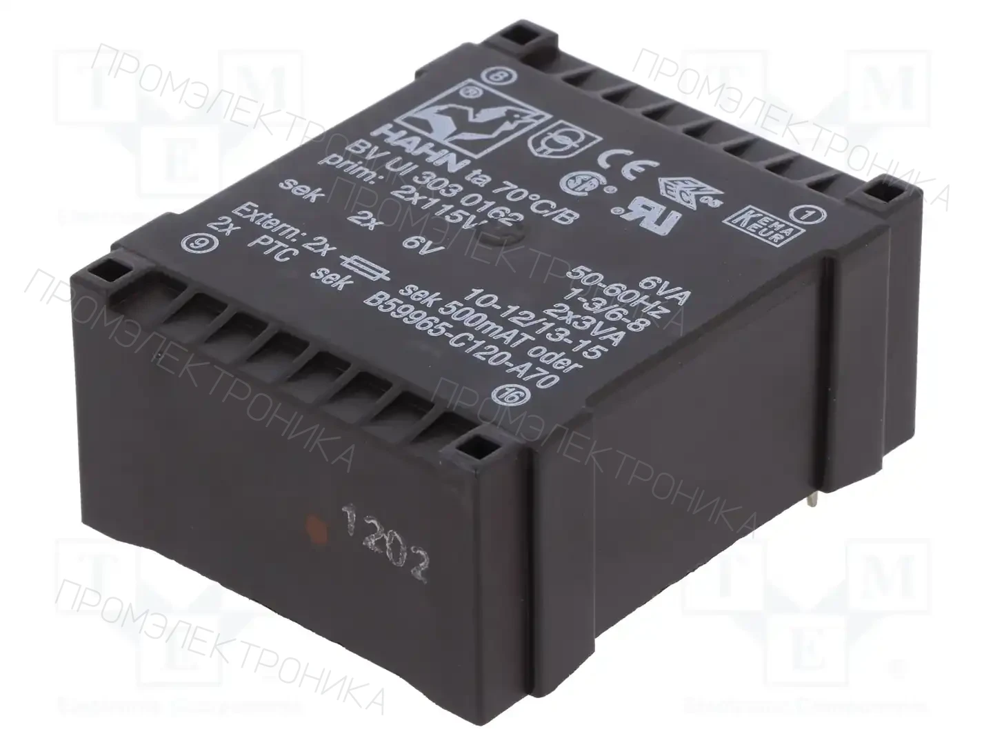 HAHN BV UI 303 0162 — Трансформаторы PCB