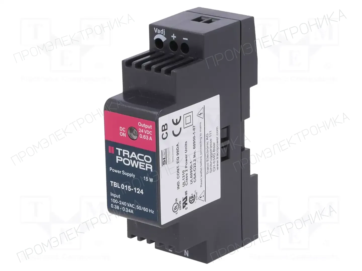 TRACO POWER TBL 015-124 — Блоки питания на DIN-рейку