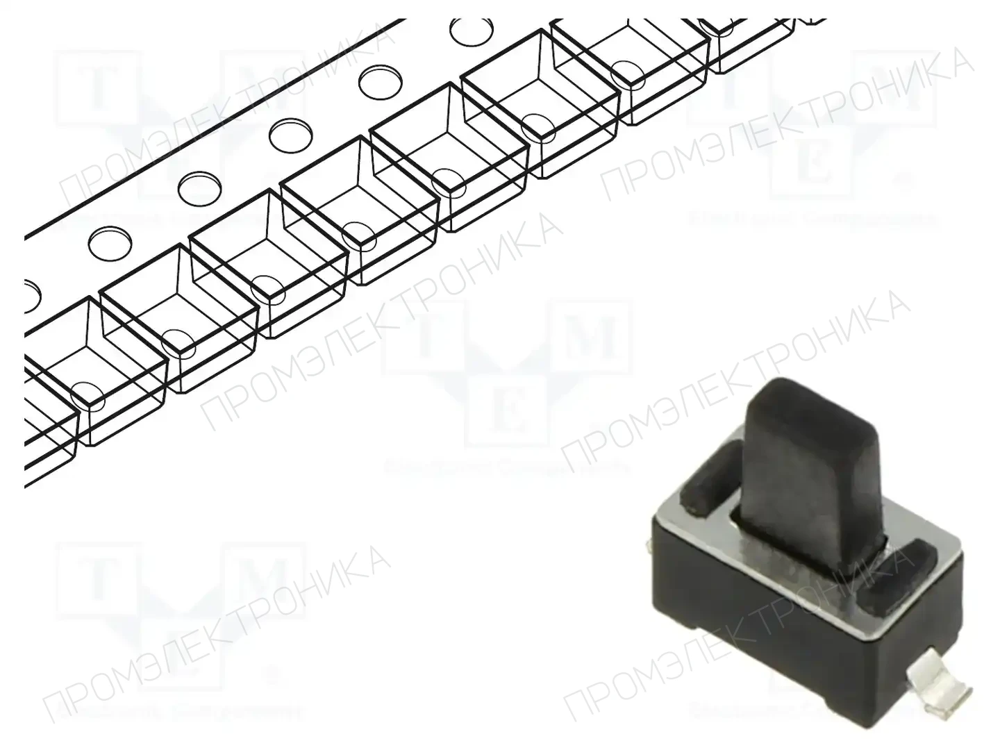 CONNFLY DS1042-03-33KKR25010 — Микропереключатели TACT