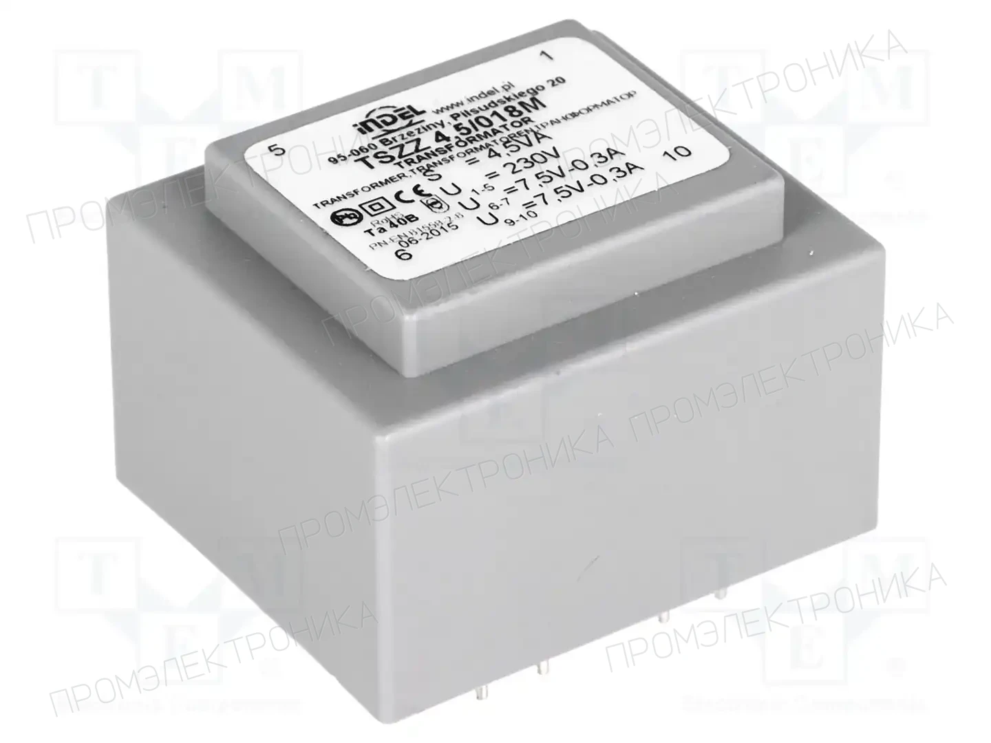 INDEL TSZZ4.5/018M — Трансформаторы PCB