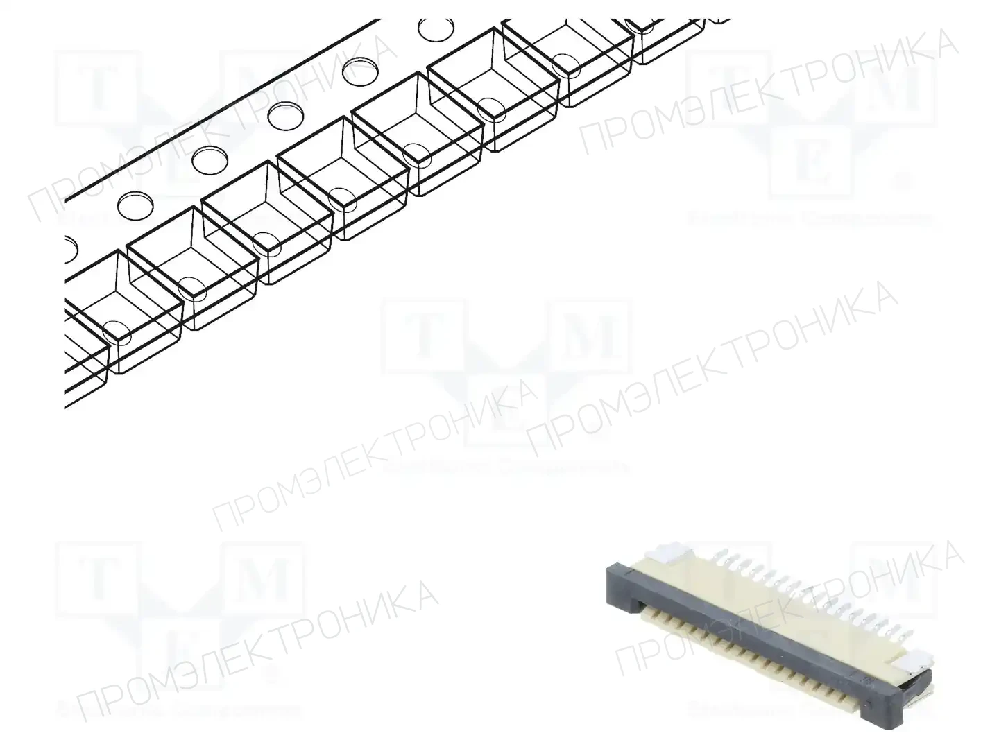 CONNFLY DS1020-07-16VBT1B-R — Разъeмы FFC/FPC растр 1,00мм