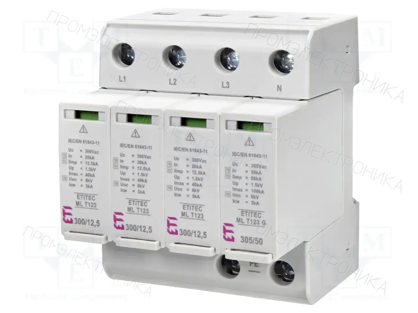 ETI POLAM ETITEC ML T123 300/12,5 3+1 — Ограничители перенапряжения