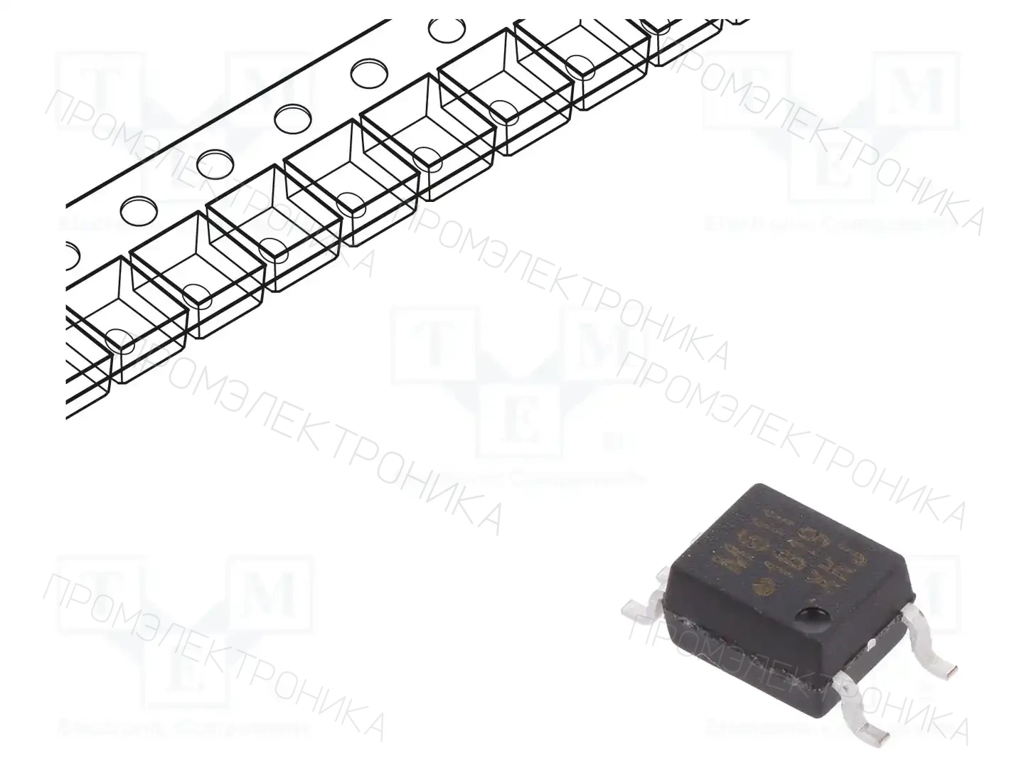 BROADCOM (AVAGO) HCPL-M611-500E — Оптроны – цифровой выход