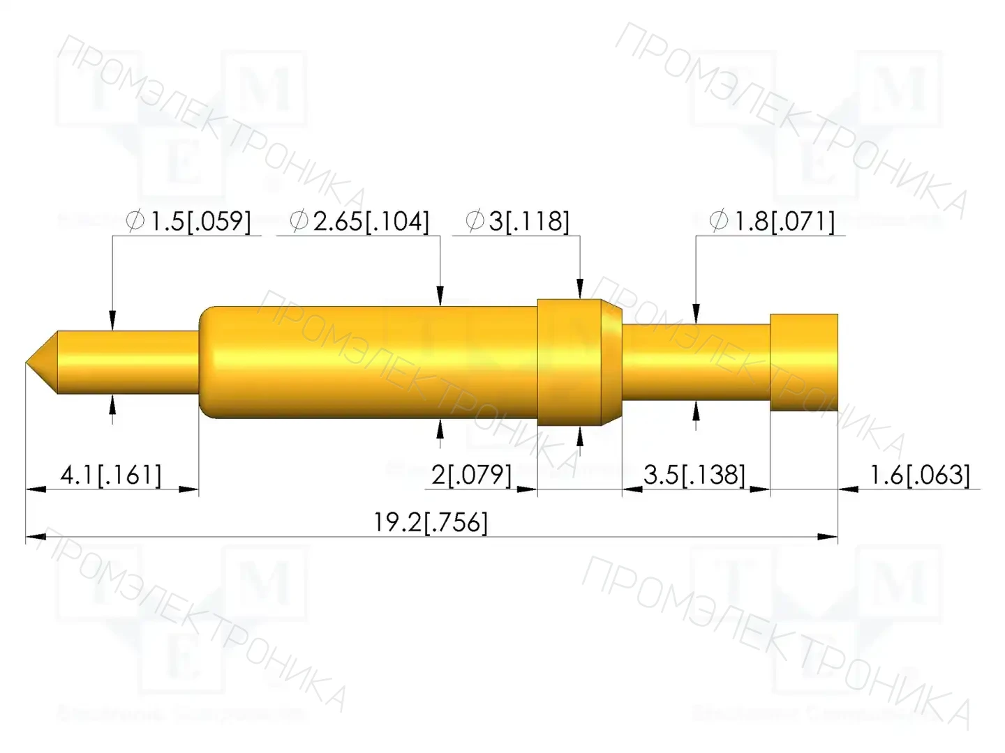 INGUN GKS-913 303 230 A 0802 1 — Измерительные щупы