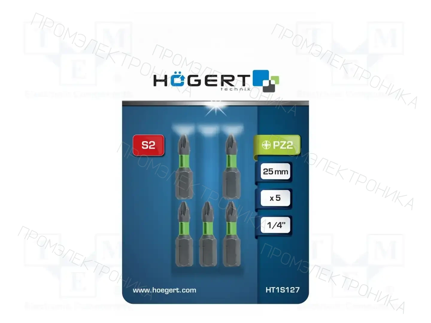 HÖGERT TECHNIK HT1S127 — Наконечники для отверток