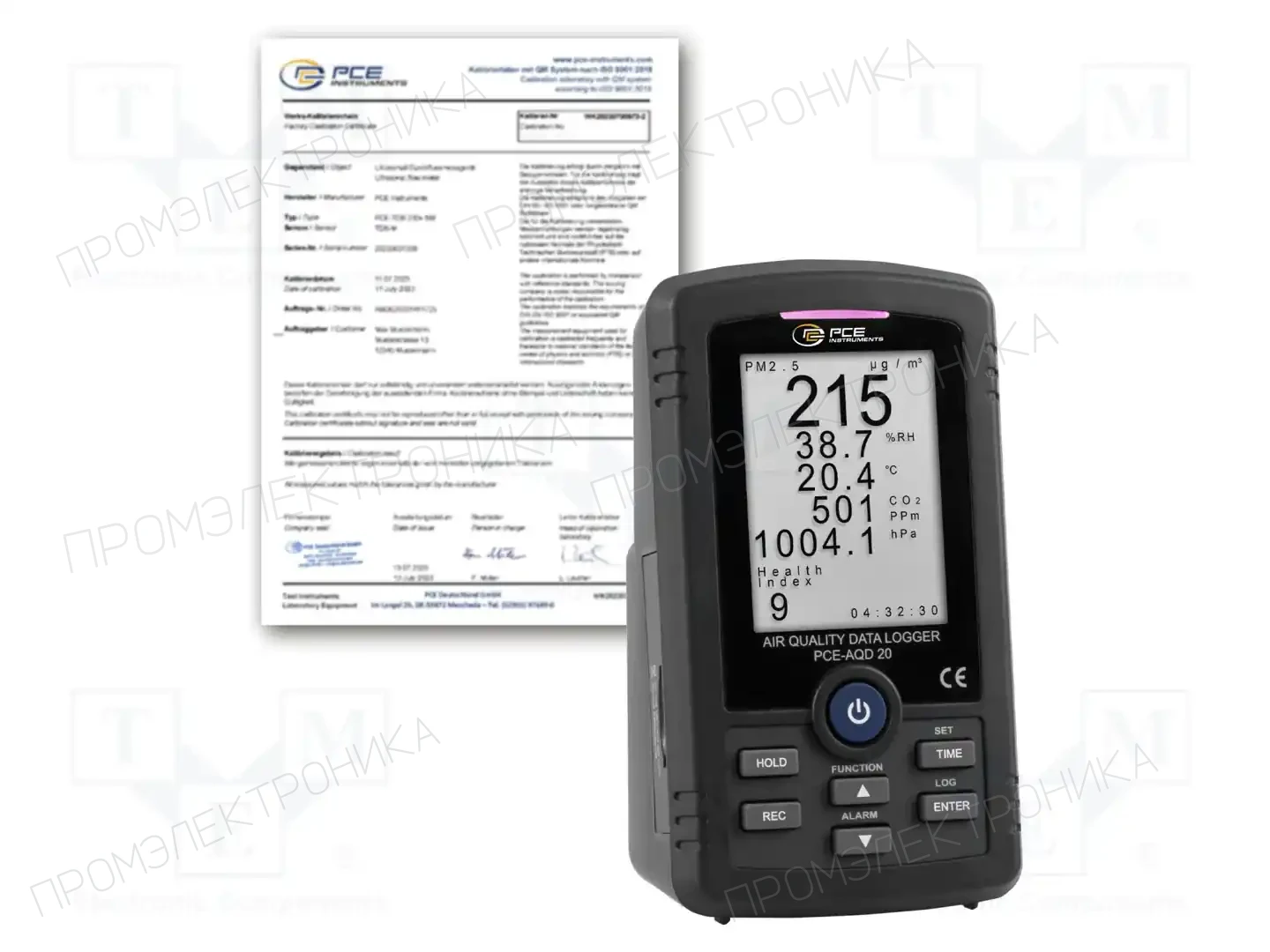 PCE INSTRUMENTS PCE-AQD 20-ICA — Измерители и регистраторы газов