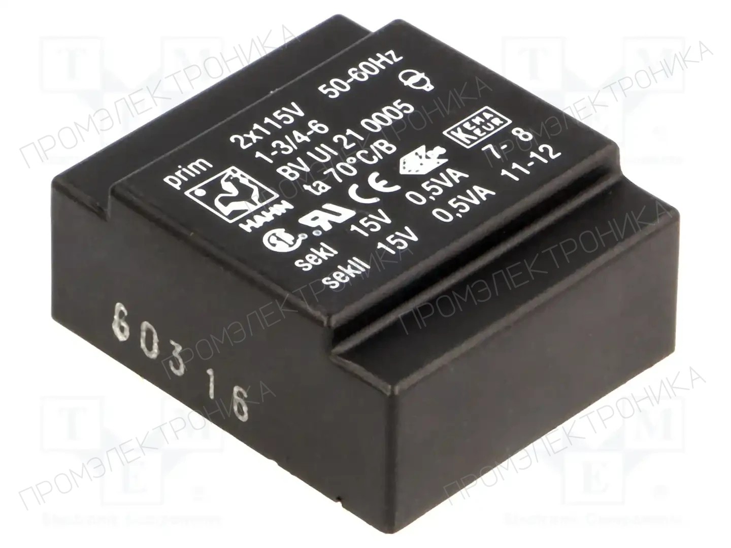 HAHN BV UI 21 0005 — Трансформаторы PCB