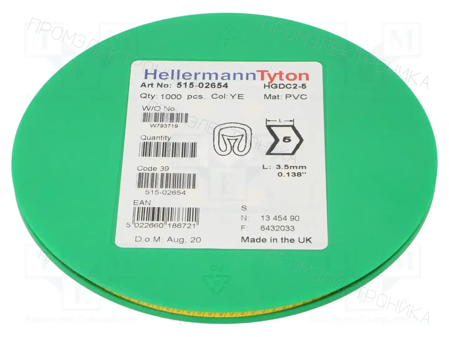 HELLERMANNTYTON 515-02654 — Маркеры проводов