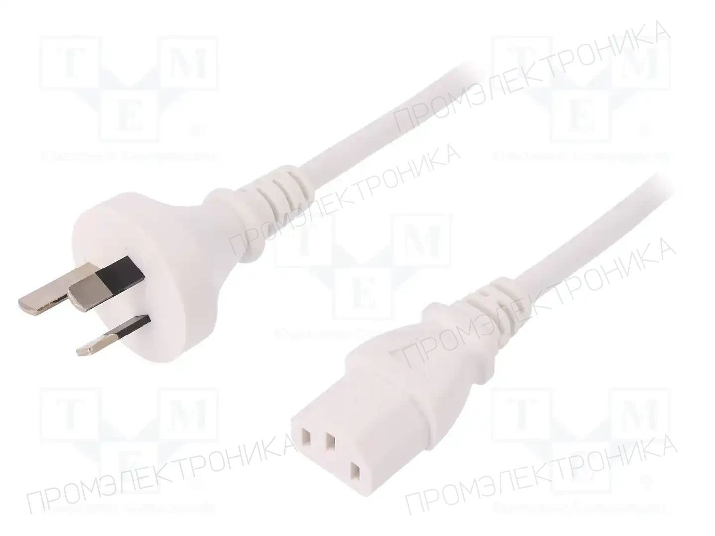 LIAN DUNG LT-423+501 H05VV-F 3X0.75 WHT 1.5M — Кабели питания компьютерные и универс