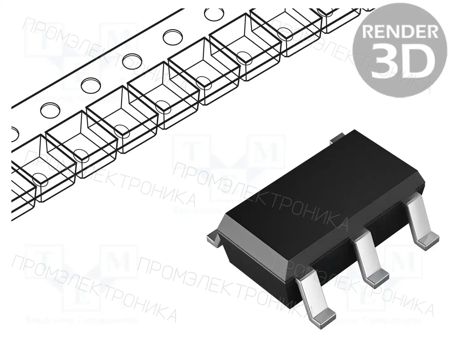 Texas Instruments OPA197IDBVR — Операционные усилители SMD