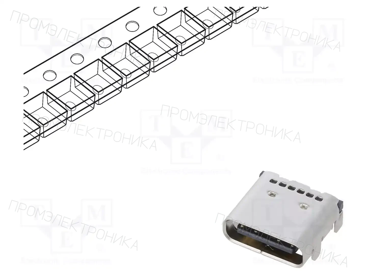 GCT USB4080-03-A — Разъeмы USB и IEEE1394