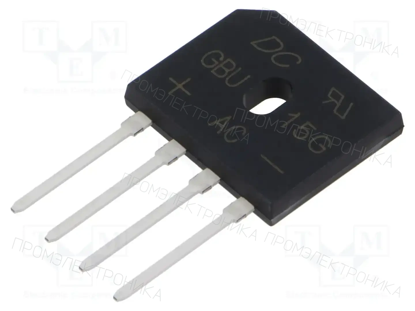 DC COMPONENTS GBU15G — Однофазные мосты диодные плоские