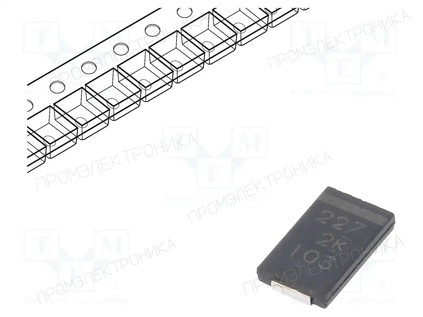KEMET A700W227M002ATE006 — Конденсаторы полимерные SMD