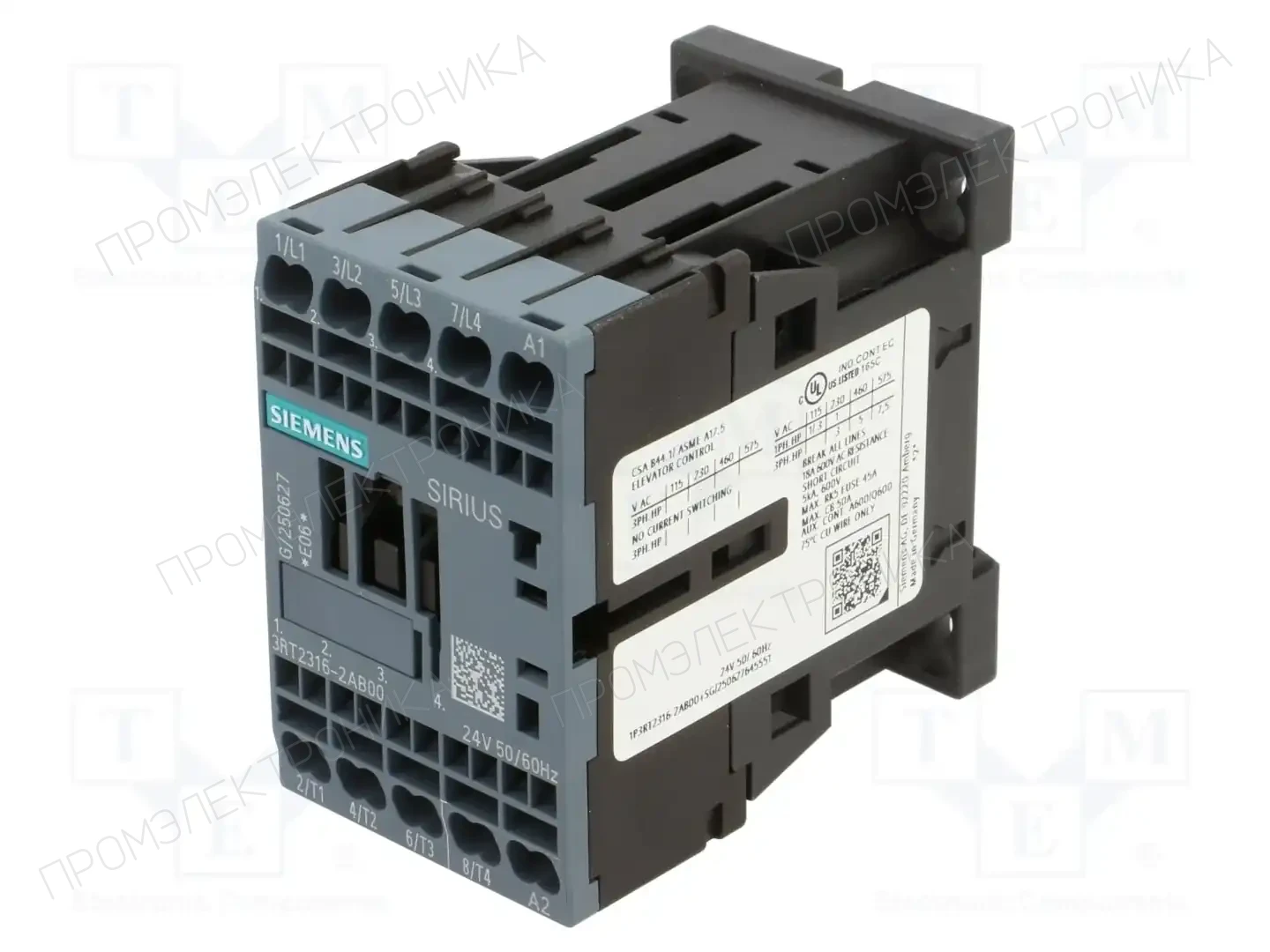 SIEMENS 3RT2316-2AB00 — Контакторы - главные модули