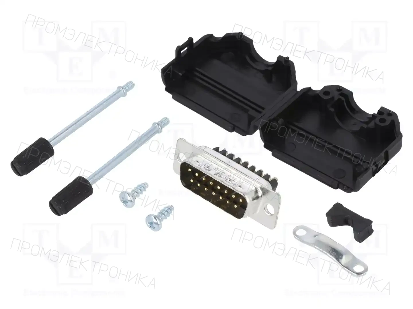 AMPHENOL COMMUNICATIONS SOLUTIONS L17DPPK15-BK+L717DA15PST — Комплектные штекеры D-Sub