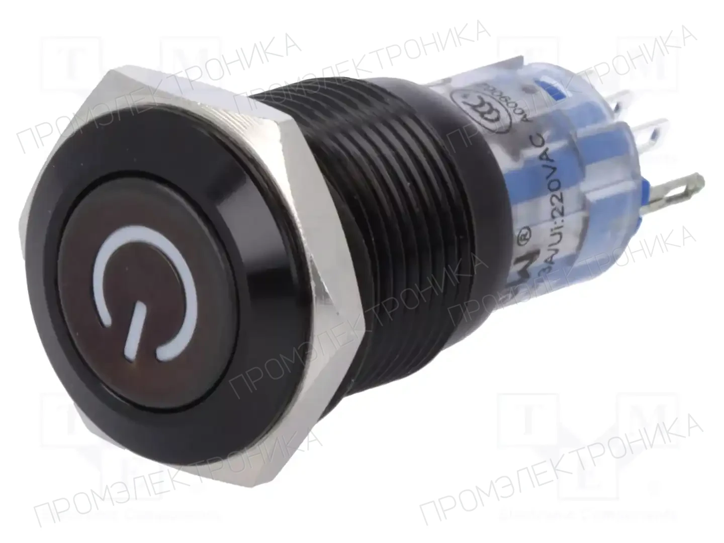 ONPOW LAS2GQF-11DT/Y/12V/A — Переключатели кнопочные