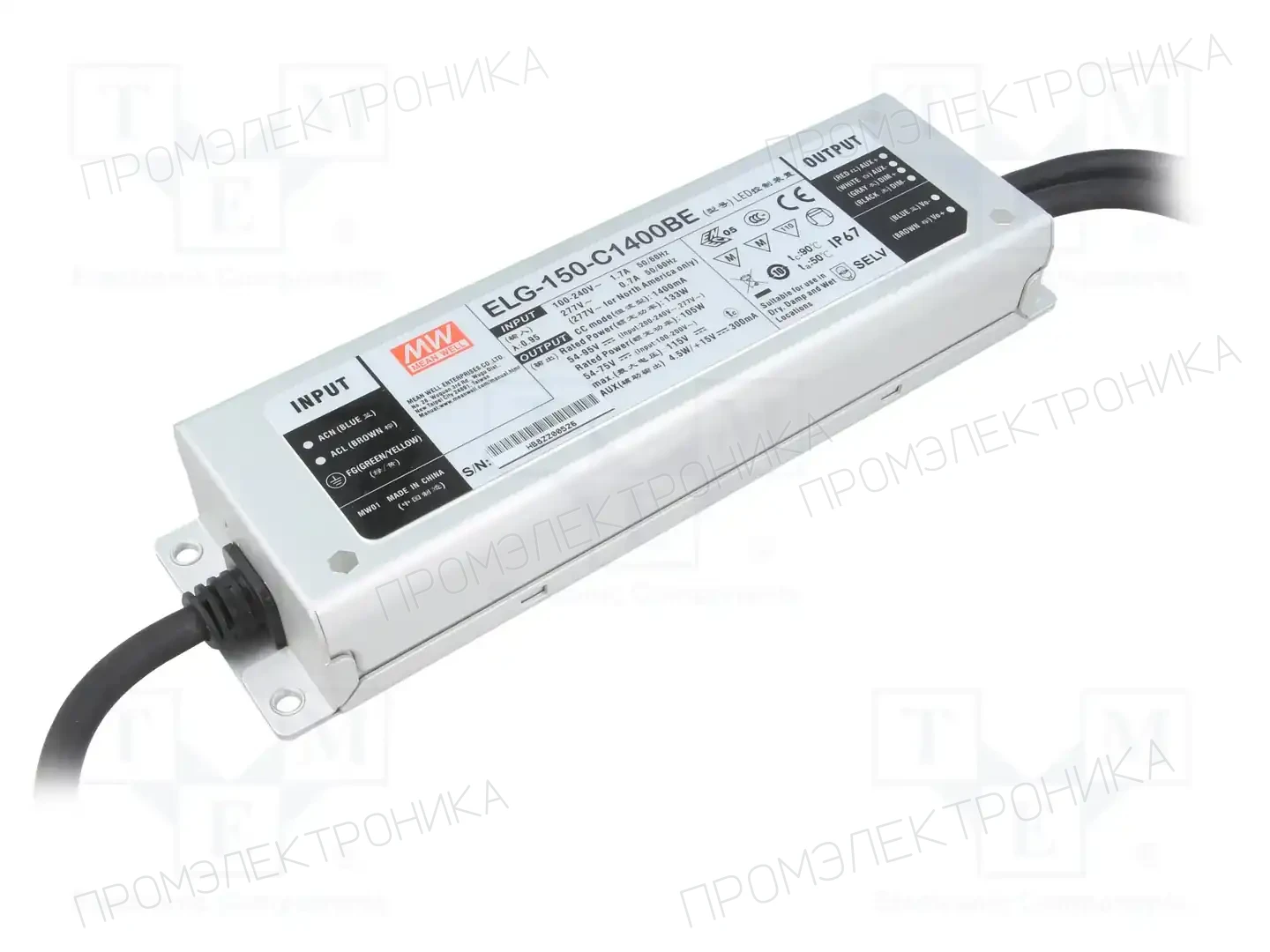 MEAN WELL ELG-150-C1400BE — Блоки питания для LED