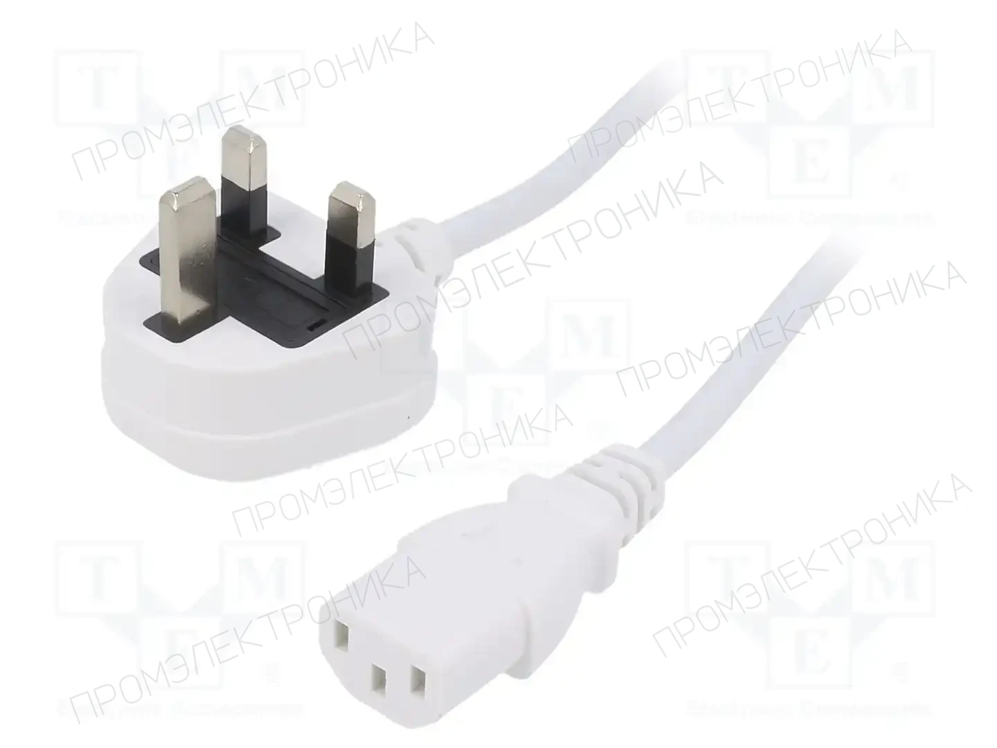LIAN DUNG LT-318(3A)+501 3X0.75 WHT 1.8M — Кабели питания компьютерные и универс