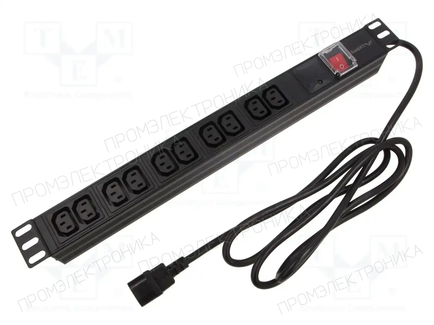 LANBERG PDU-10I-0200-IEC-BK — Планки защиты от перенапряжения