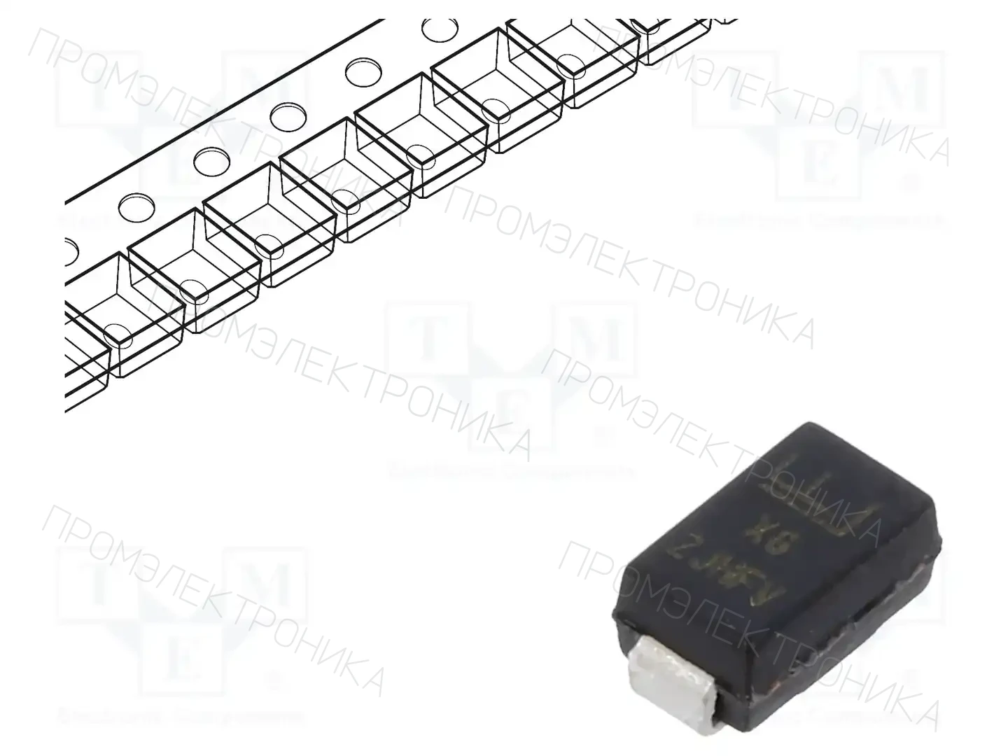 LITTELFUSE SMAJ13CA — Диоды TVS SMD двунаправленные