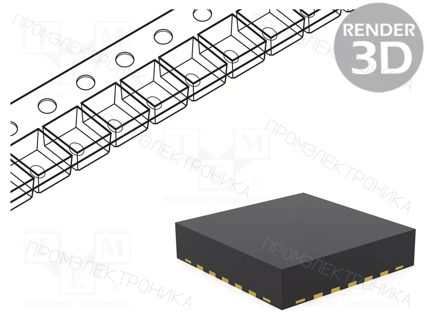 Microchip Technology MCP47FEB14-E/MQ — Преобразователи D/A - микросхемы