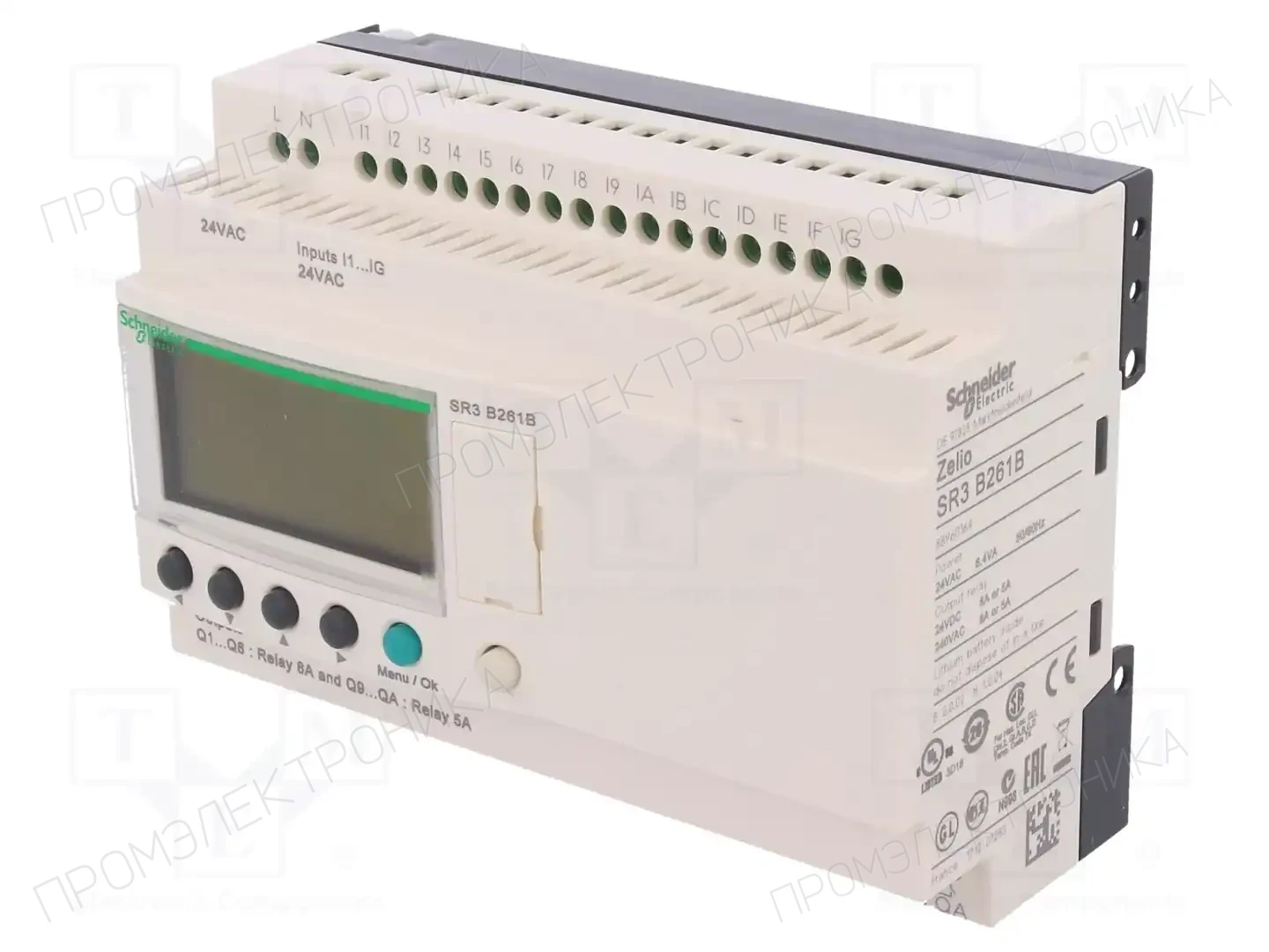 SCHNEIDER ELECTRIC SR3B261B — Реле прогр. основные модули